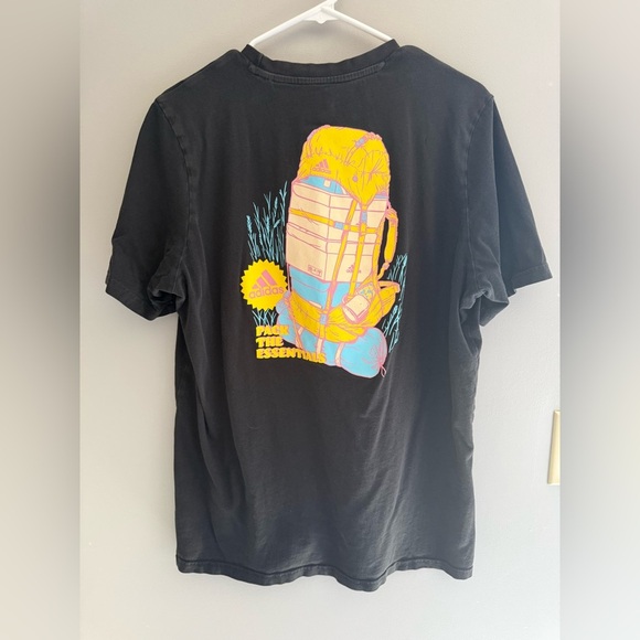 Adidas Mens Pack The Essentials Graphic Print T Shirt SZ LG Short Sleeve Black - Picture 6 of 8